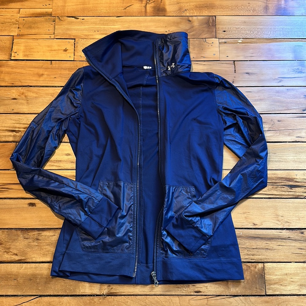 Under armour blue zip up